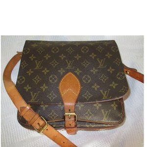 Louis Vuitton Cartouchiere GM Shoulder Bag CrossBody Vintage Large
